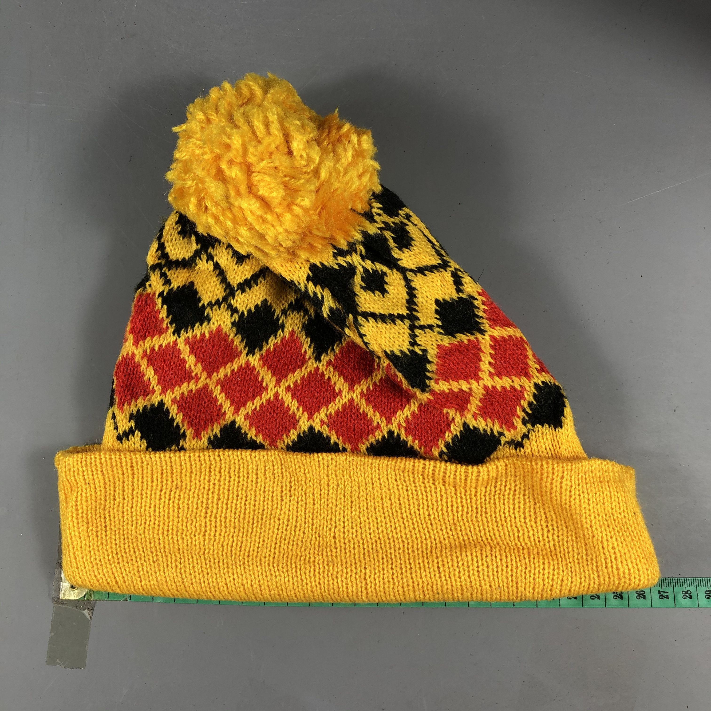 Japanese Brand × Vintage Vintage Checkered Beanie Size ONE SIZE - 3 Thumbnail