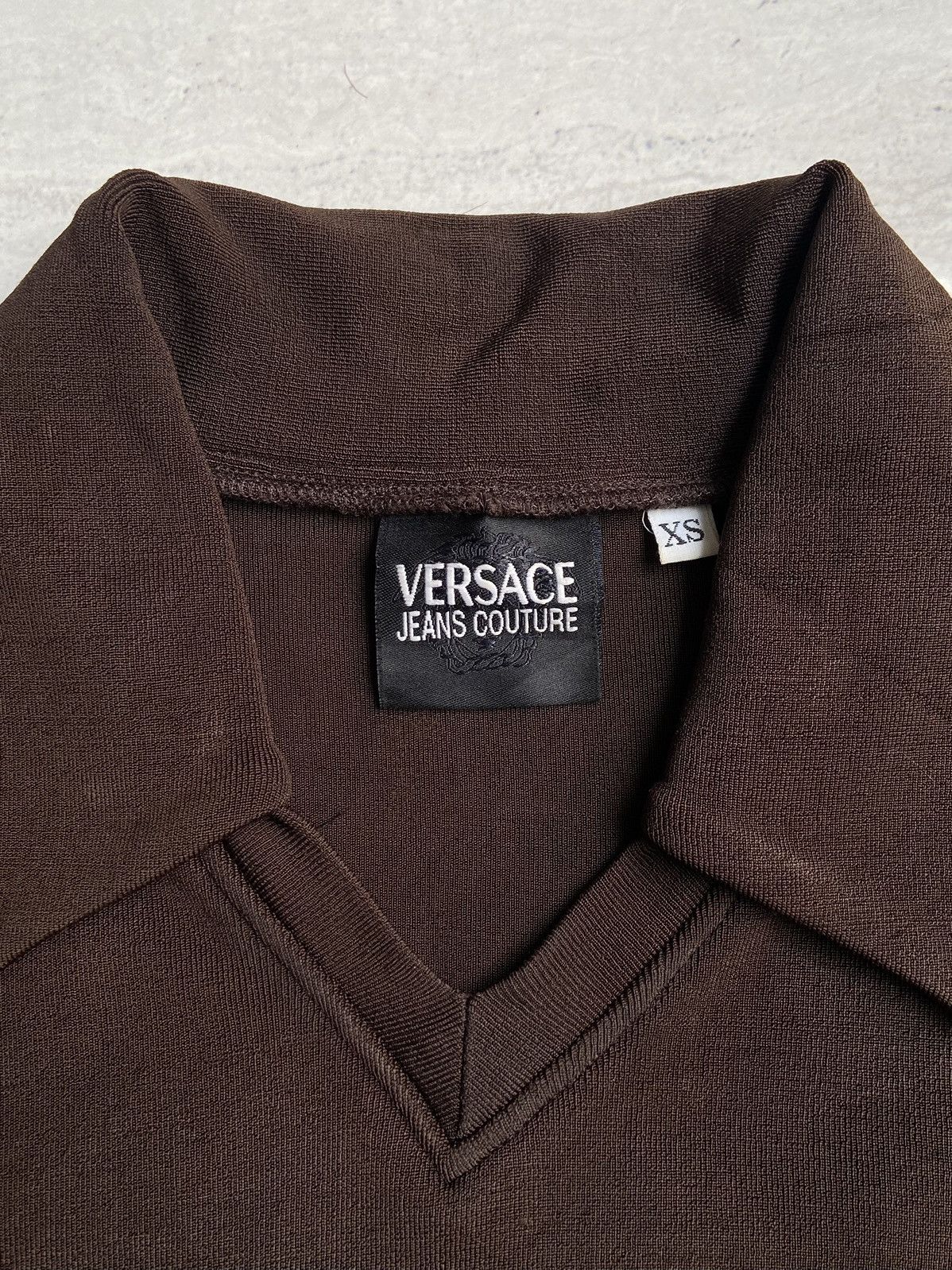 Versace Versace Jeans Couture Brown T-shirt Size XXS / US 00 / IT 34 - 10 Thumbnail