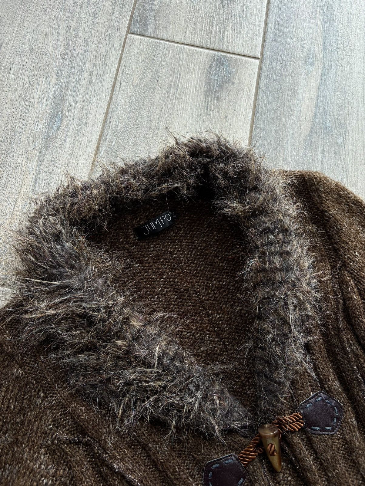 If Six Was Nine If Six Was Nine LGB Vibe Long Cardigan Toggle Faux Fur Y2K Size M / US 6-8 / IT 42-44 - 2 Thumbnail