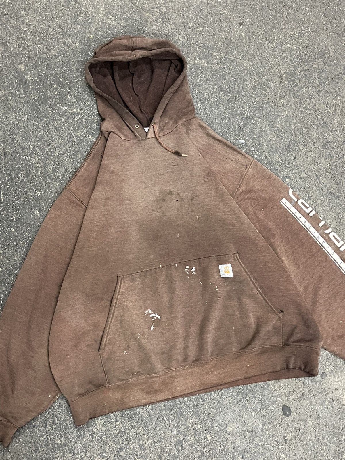 Carhartt × Vintage Carhartt boxy fit sun faded mocha brown earth tone hoodie hype Size US XXL / EU 58 / 5 - 5 Thumbnail