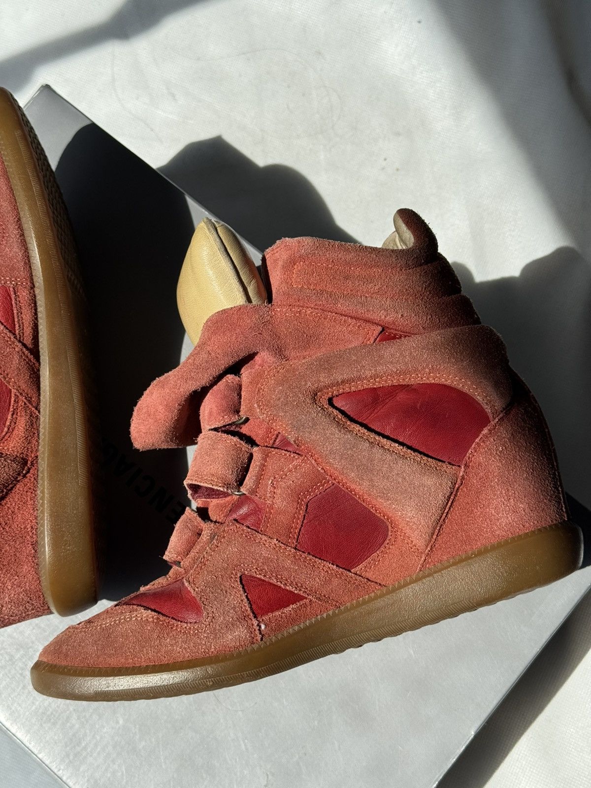 Isabel Marant Isabel Marant Bekett sneakers shoes Washed Suede Wedge Size US 11 / IT 41 - 12 Thumbnail