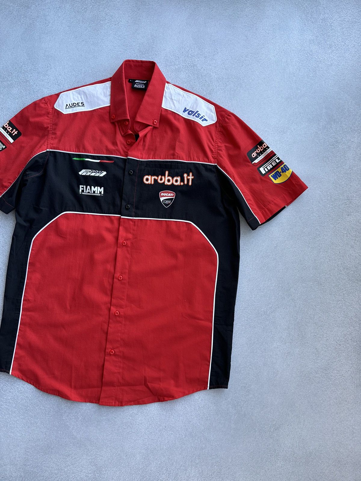 Ducati × Vintage Vintage Ducati Corse Short Sleeve Racing Buttons Shirt Size US L / EU 52-54 / 3 - 3 Thumbnail