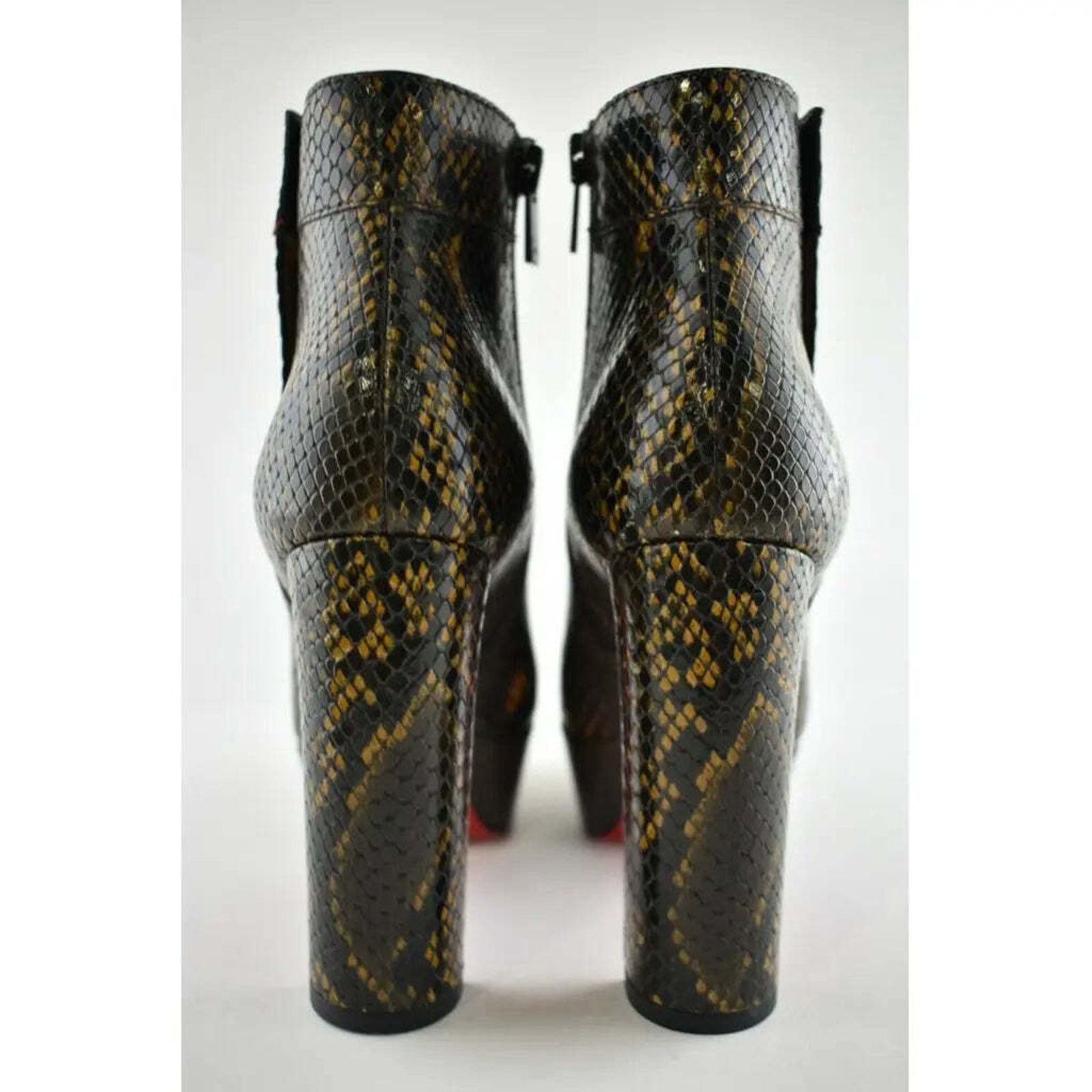 Christian Louboutin Christian Louboutin Janis Boot Alta 120 Dark Brown Platform Size US 7 / IT 37 - 11 Thumbnail