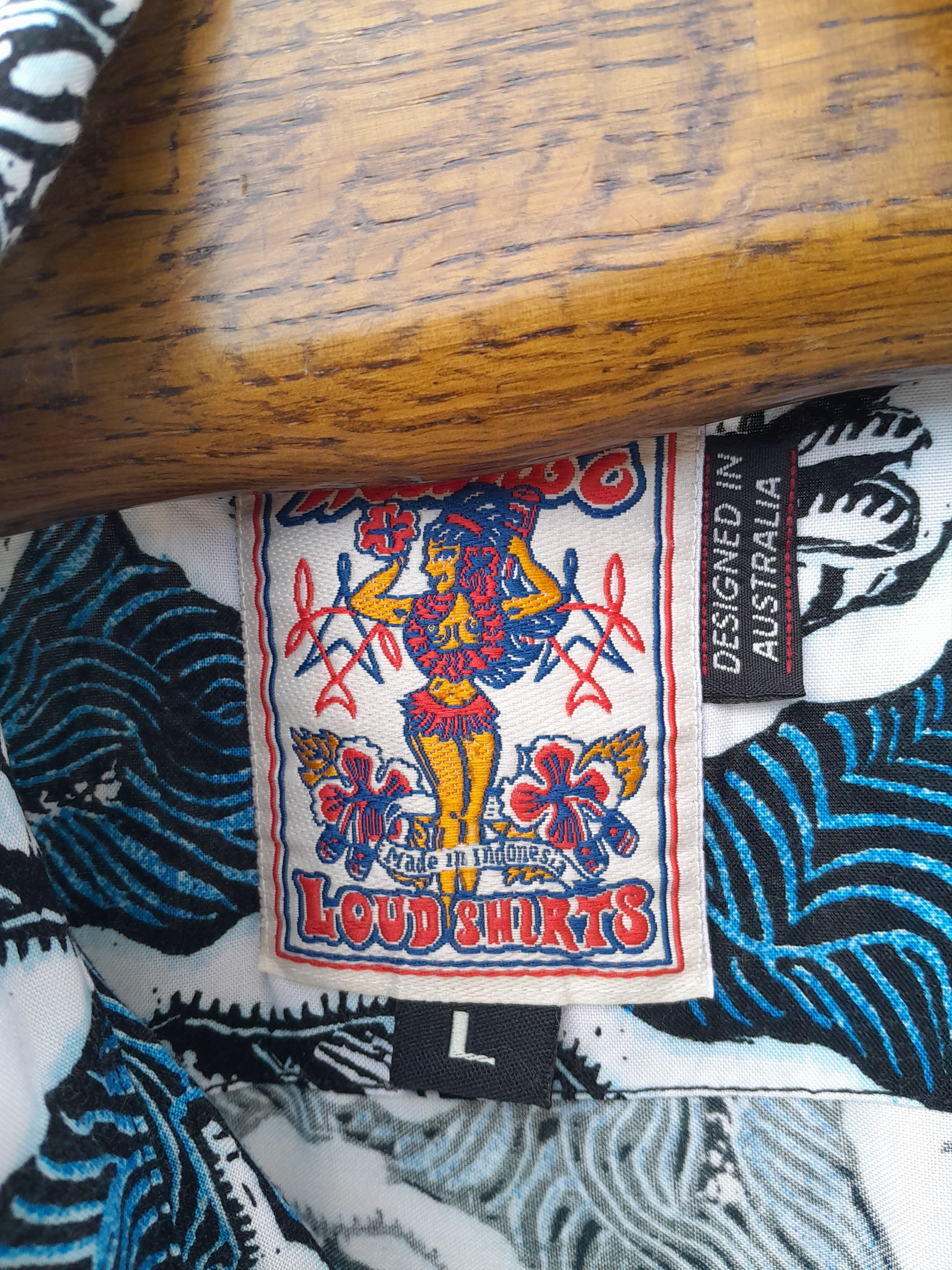 Mambo Vintage Mambo Loud Shirt Mens XL Blue Top Bloke Retro Size US XL / EU 56 / 4 - 2 Thumbnail