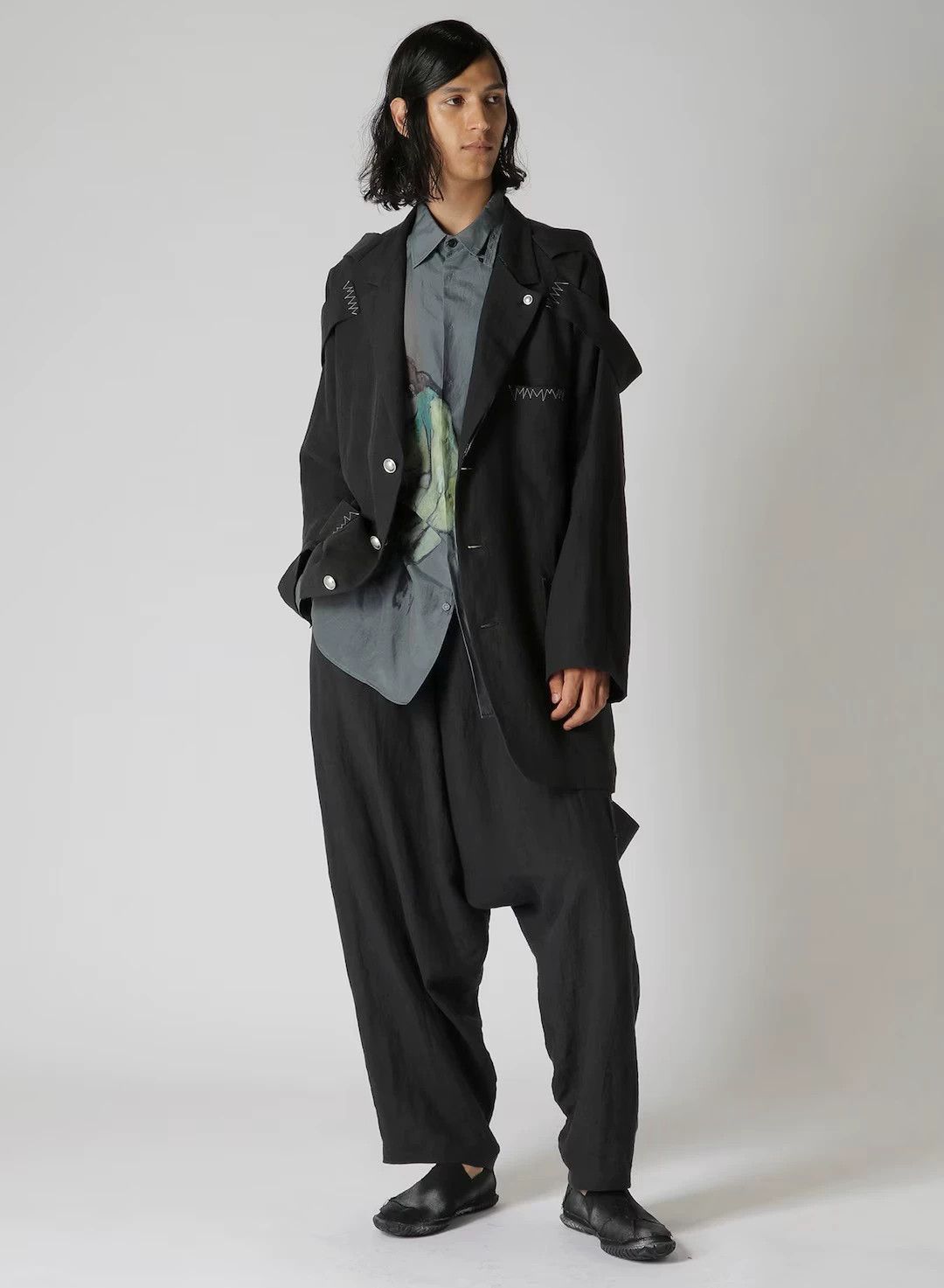 Yohji Yamamoto Yohji Yamamoto 24SS Belgian Linen Epaulet Silver Button Size US M / EU 48-50 / 2 - 5 Thumbnail