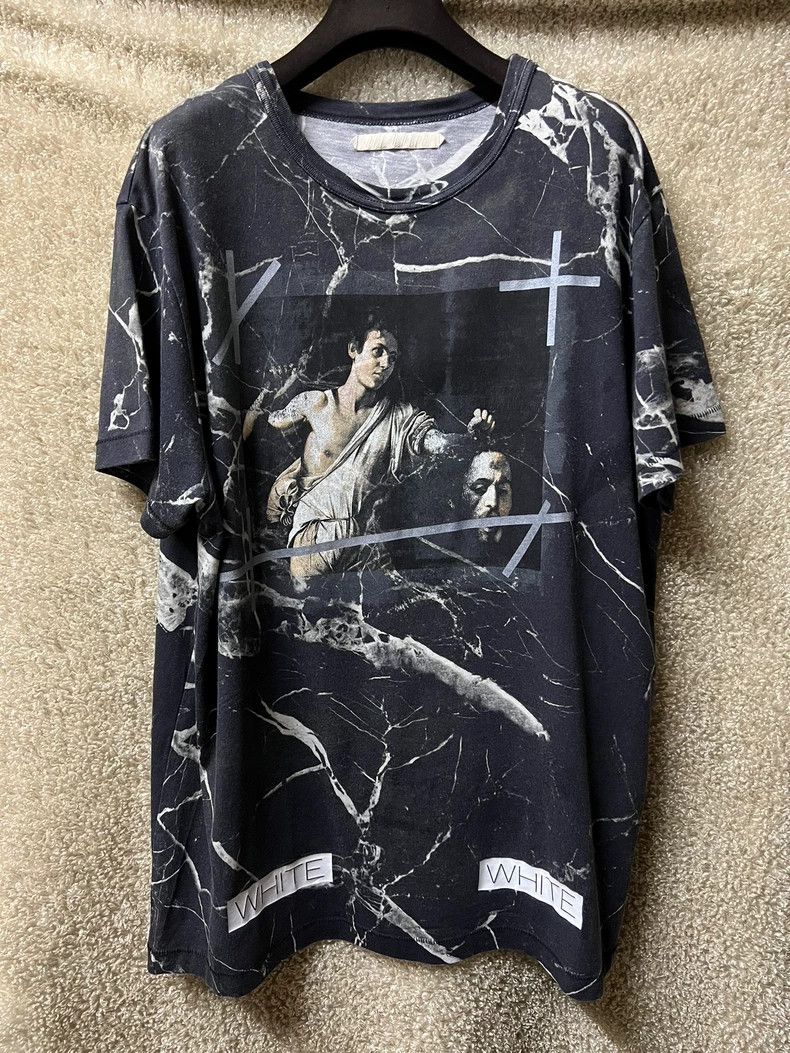 Heron Preston Off-White Men's Short Sleeve Graphic T-Shirt Size US M / EU 48-50 / 2 - 1 Thumbnail