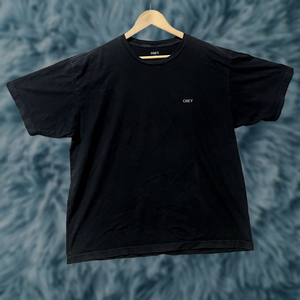 Obey OBEY Shirt Mens Medium Black Short Sleeve T-Shirt Crew Cotton Regular Gift Not Included Size US M / EU 48-50 / 2 - 1 Thumbnail