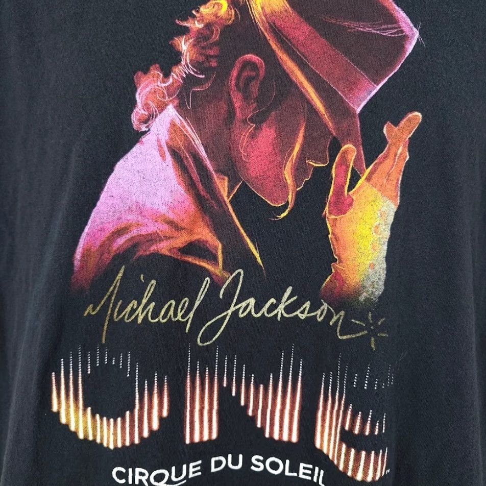 Vintage Michael Jackson One T Shirt Mens XL Black Cirque Du Soleil Souvenir Vegas Ladies? Size US XL / EU 56 / 4 - 3 Thumbnail
