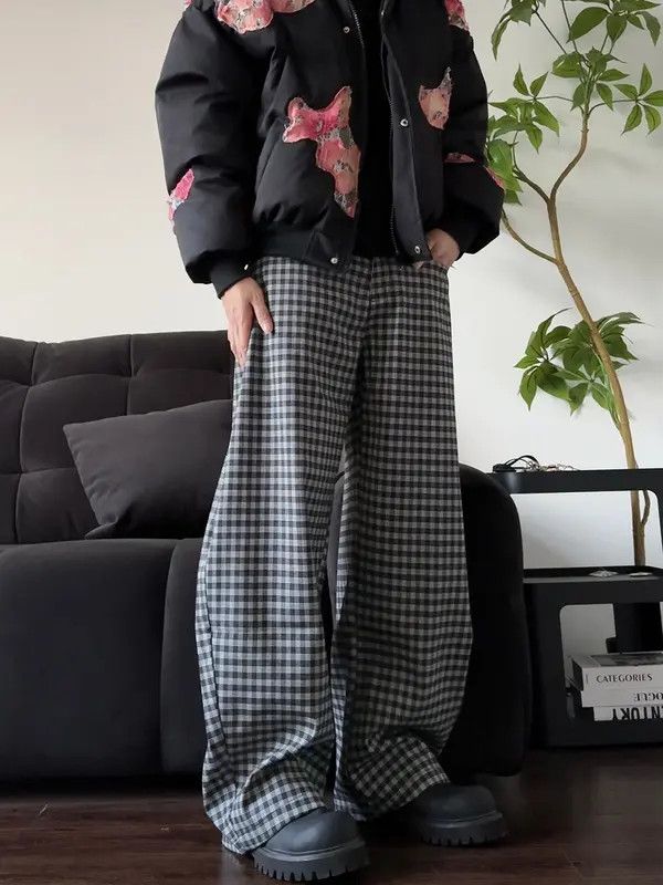 Vintage Matsumoto x Mio Plaid Baggy Wide Leg Pants Size US 32 / EU 48 - 2 Thumbnail
