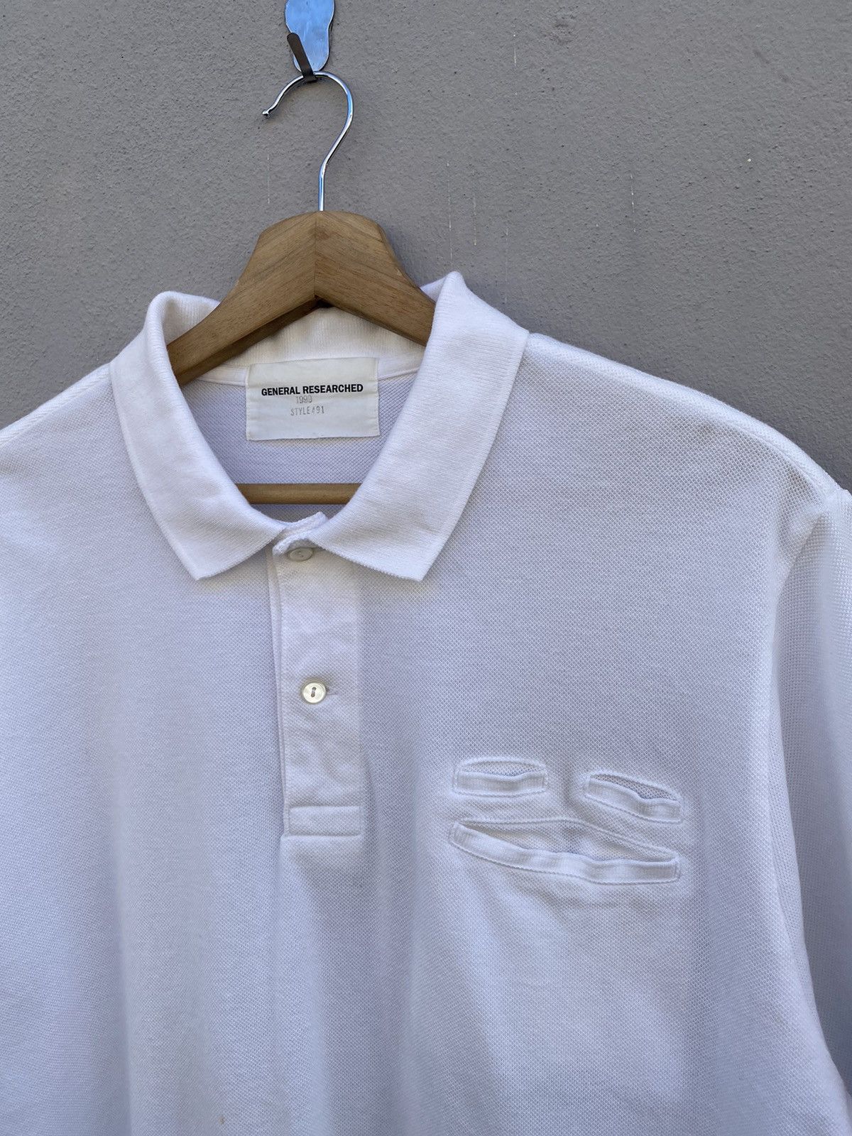 トップス 90s GENERAL RESEARCH MULTI POCKET POLO LOGMOR Fashion 90s Mens Polo Shirts, Retro 80s Short Sleeve