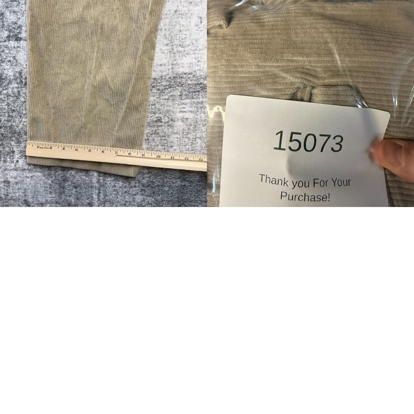 Vintage L.L. Bean Corduroy Pants Mens 36 Beige Wide Wale Classic Straight Trouser Pants Size US 36 / EU 52 - 8 Thumbnail