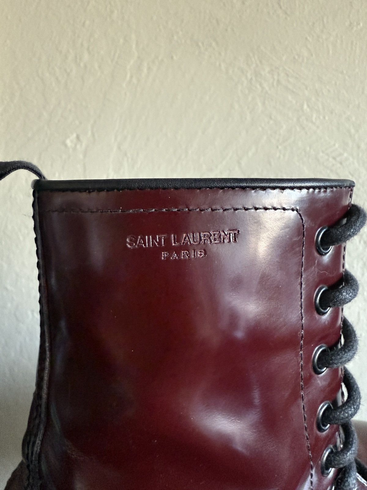 Hedi Slimane × Saint Laurent Paris Rare Saint Laurent Paris Military Boots Ranger Hedi Slimane Size US 10 / EU 43 - 5 Thumbnail