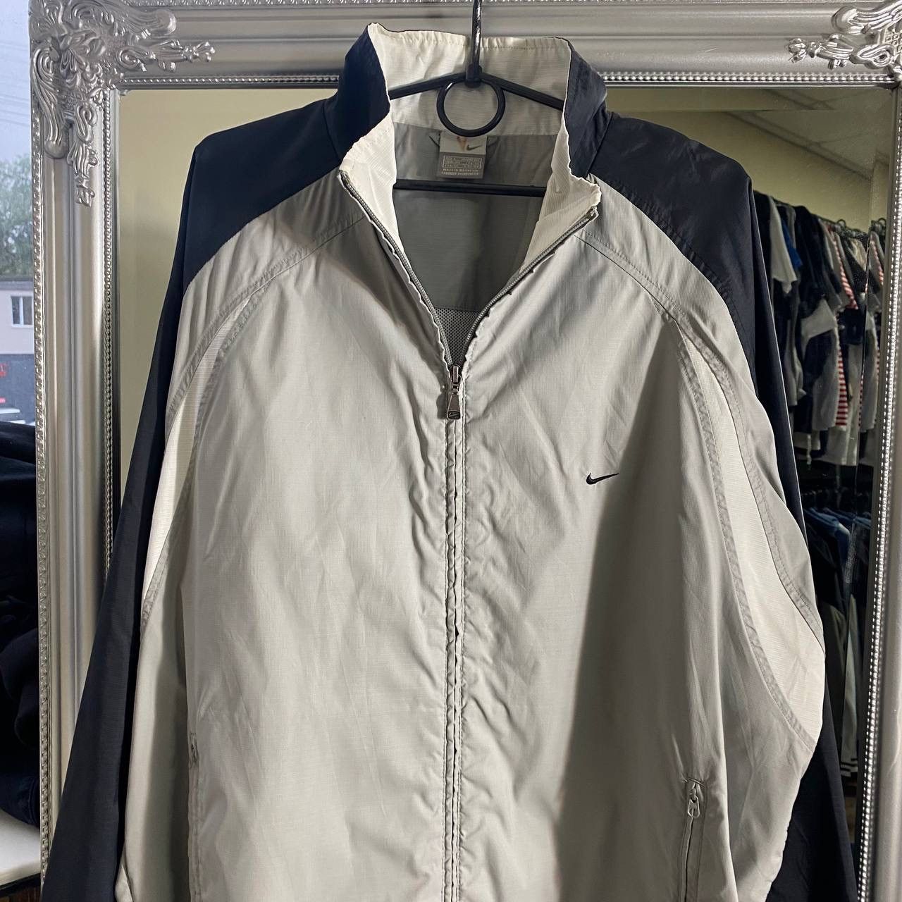 Nike Vintage Nike Track Jacket Striped Mini Swoosh 00s Y2K Size US L / EU 52-54 / 3 - 2 Thumbnail