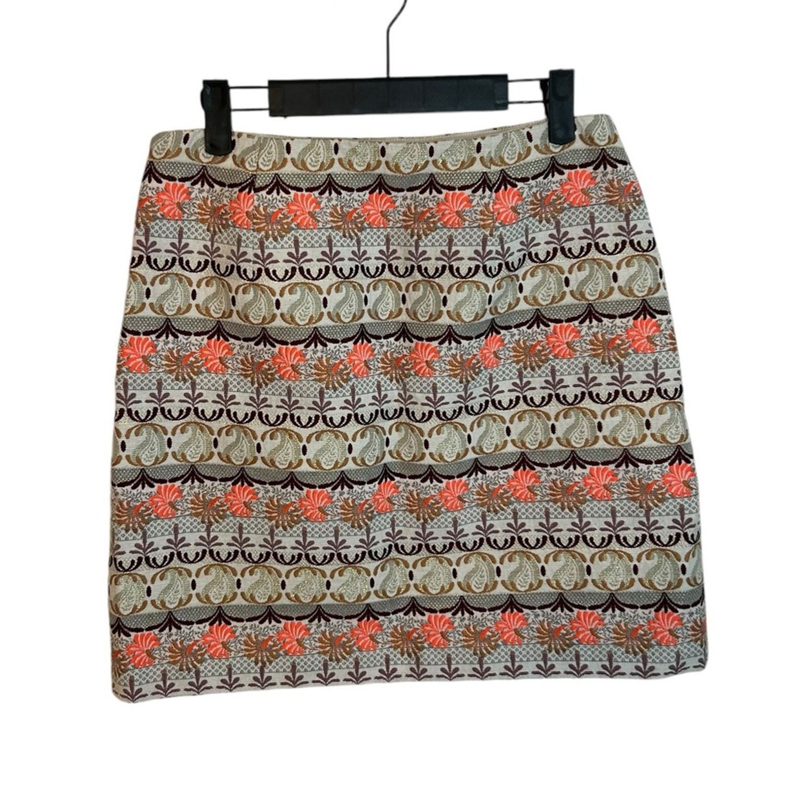 Loft Loft Tapestry A-Line Mini Skirt Size 27" / US 4 / IT 40 - 2 Thumbnail