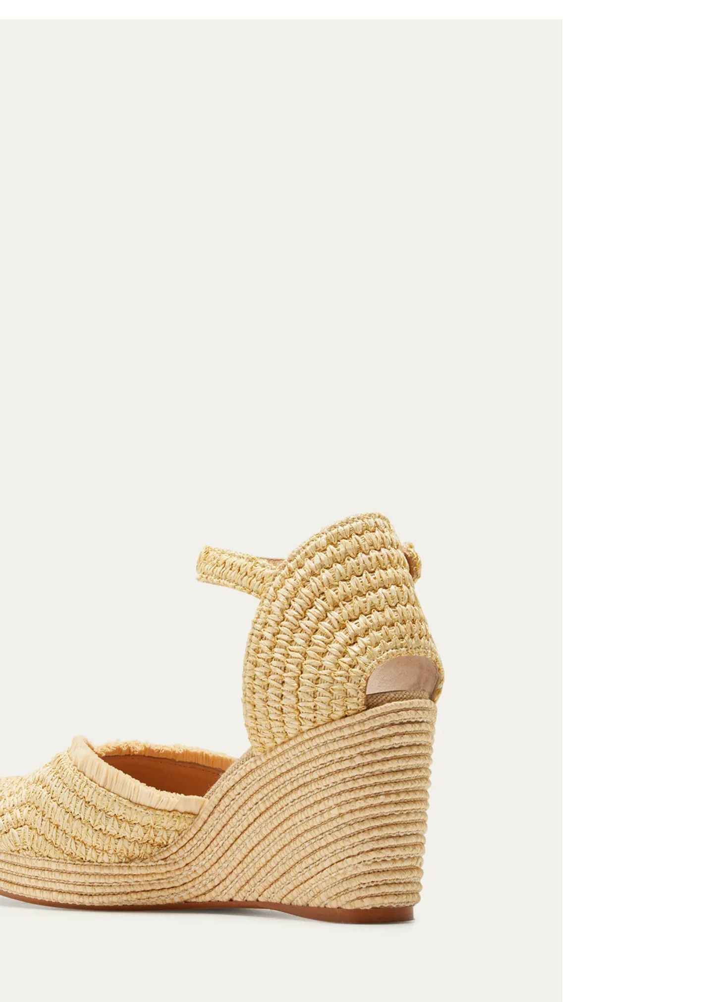 Castaner CASTANER Raffia Ankle-Strap Wedge Espadrille Pumps Size US 8 / IT 38 - 3 Thumbnail