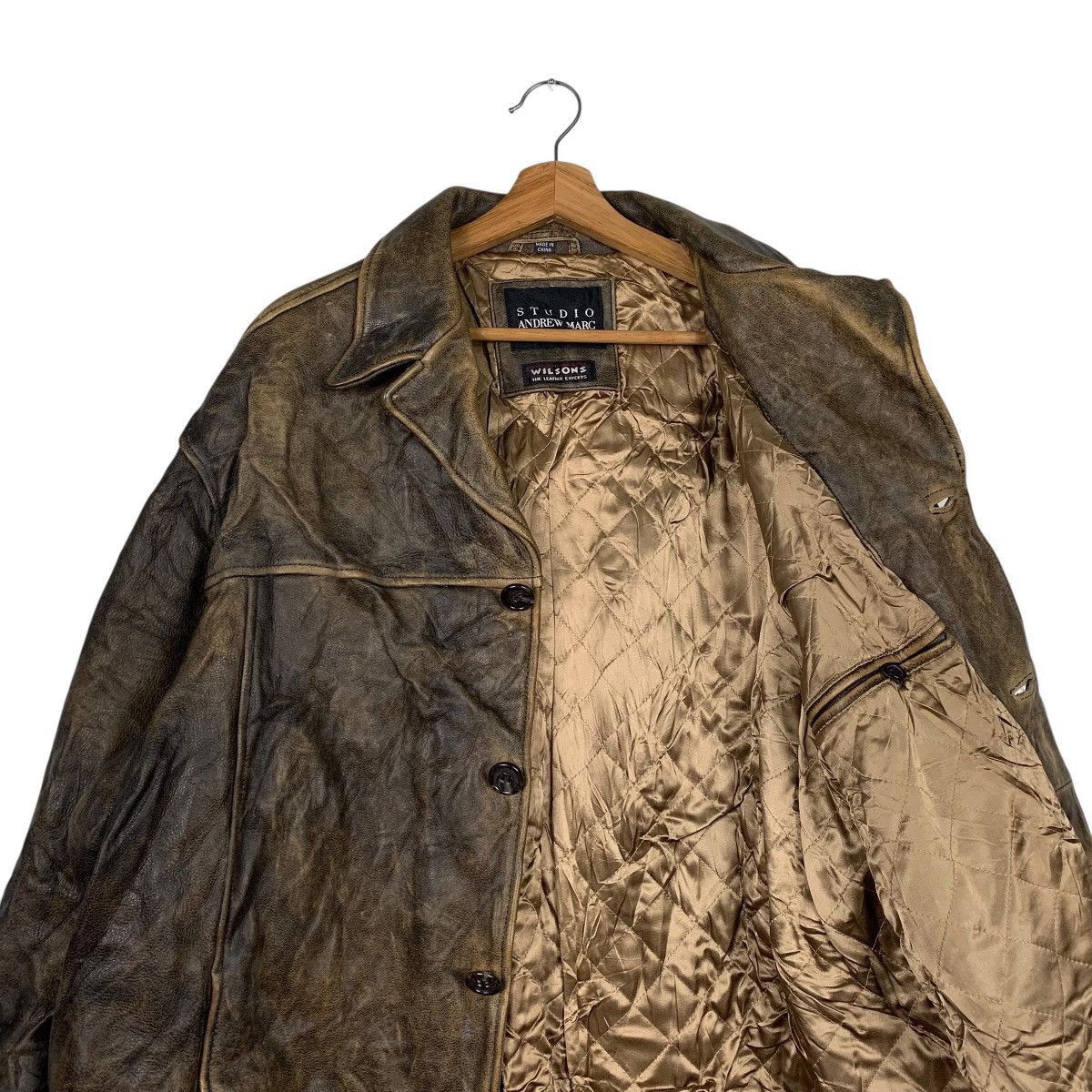 Andrew Marc Studio By Andrew Marc Leather Jacket Size US M / EU 48-50 / 2 - 10 Thumbnail