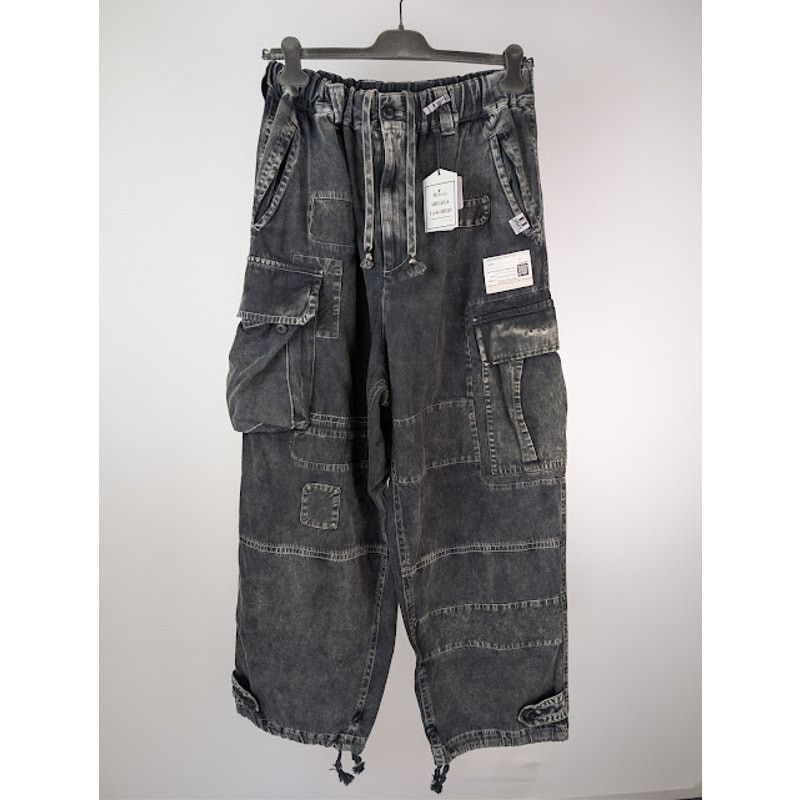 Maison MIHARA YASUHIRO o1rshd1 Repair Cargo Trousers Denim Pants in Black Size US 32 / EU 48 - 9 Thumbnail