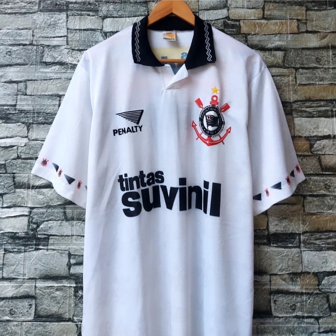 Vintage 1995 Corinthians Home Jersey Size US L / EU 52-54 / 3 - 5 Thumbnail