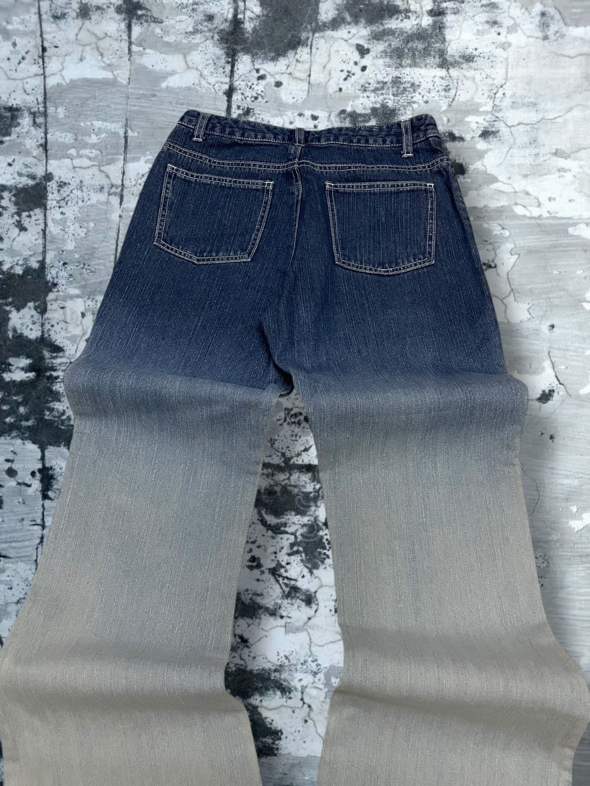 Japanese Brand Vintage 90s Japan Designer Design Flower Flared Summer Denim Size US 26 / EU 42 - 13 Thumbnail