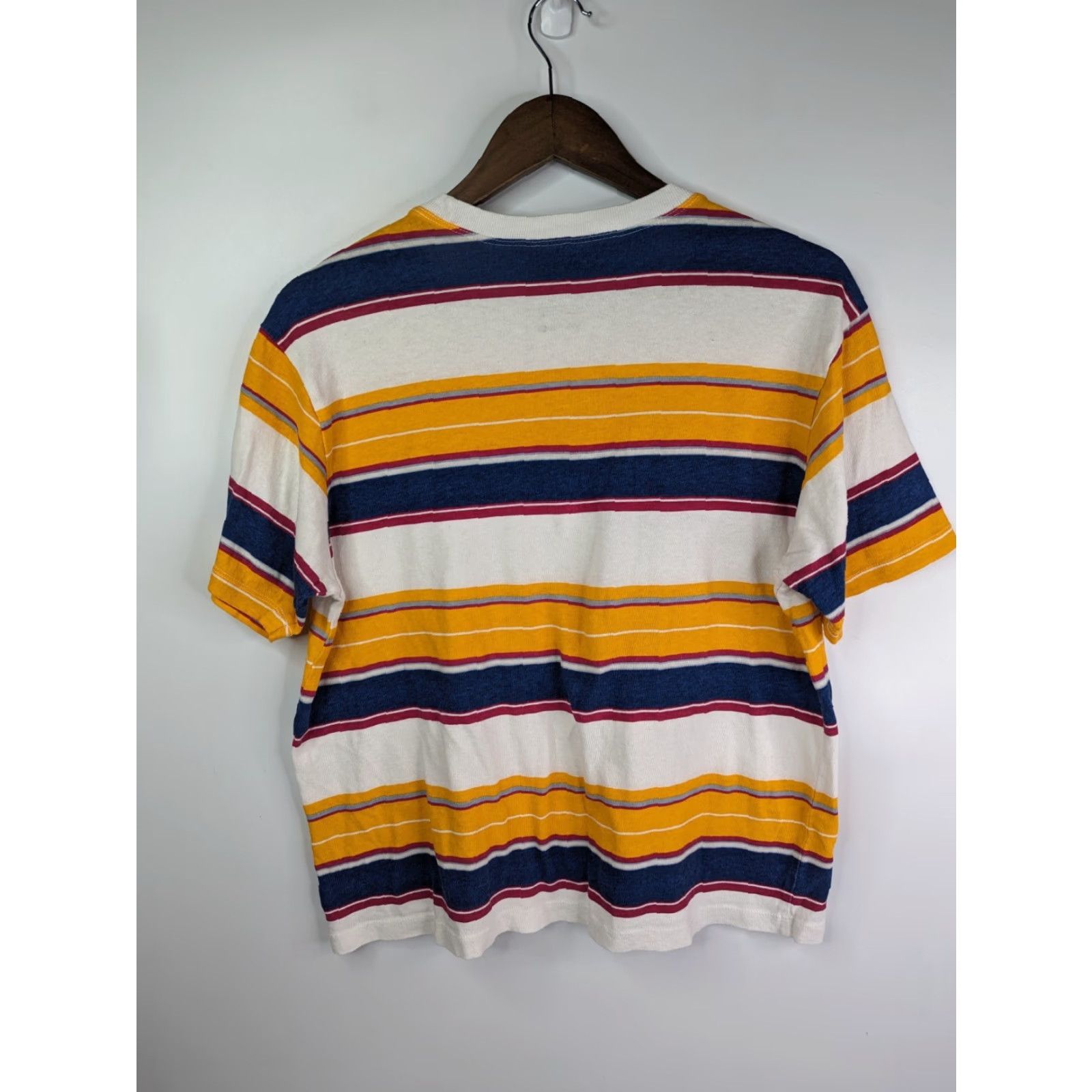 RVCA RVCA T-Shirt Womens Small Striped Multicolored Tee Casual Short Sleeve Crew Neck Pullover Size S / US 4 / IT 40 - 4 Thumbnail