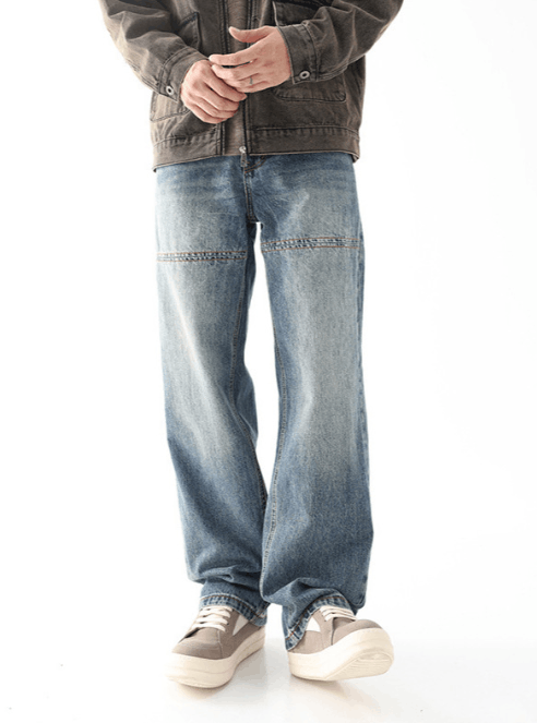 Japanese Brand Fashionable street distressed patchwork versatile jeans Size US 32 / EU 48 - 1 Thumbnail