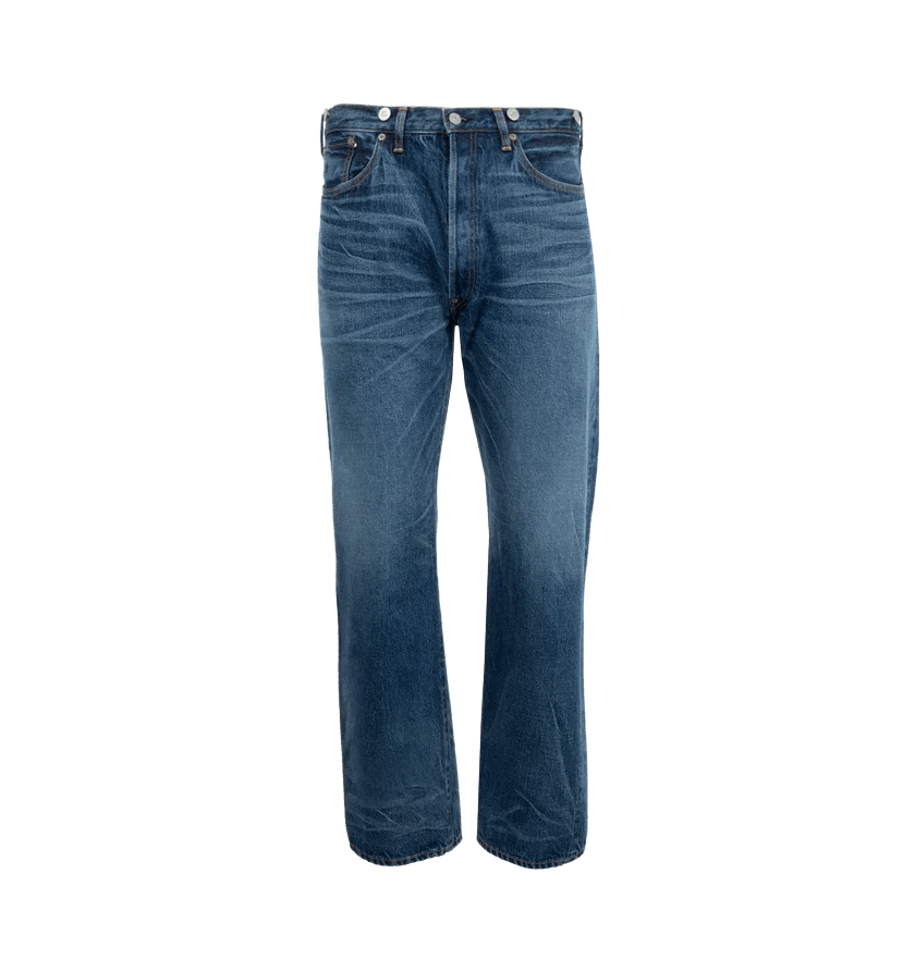 o1h1sh11225 1930 Straight Denim Pants in Denim Blue