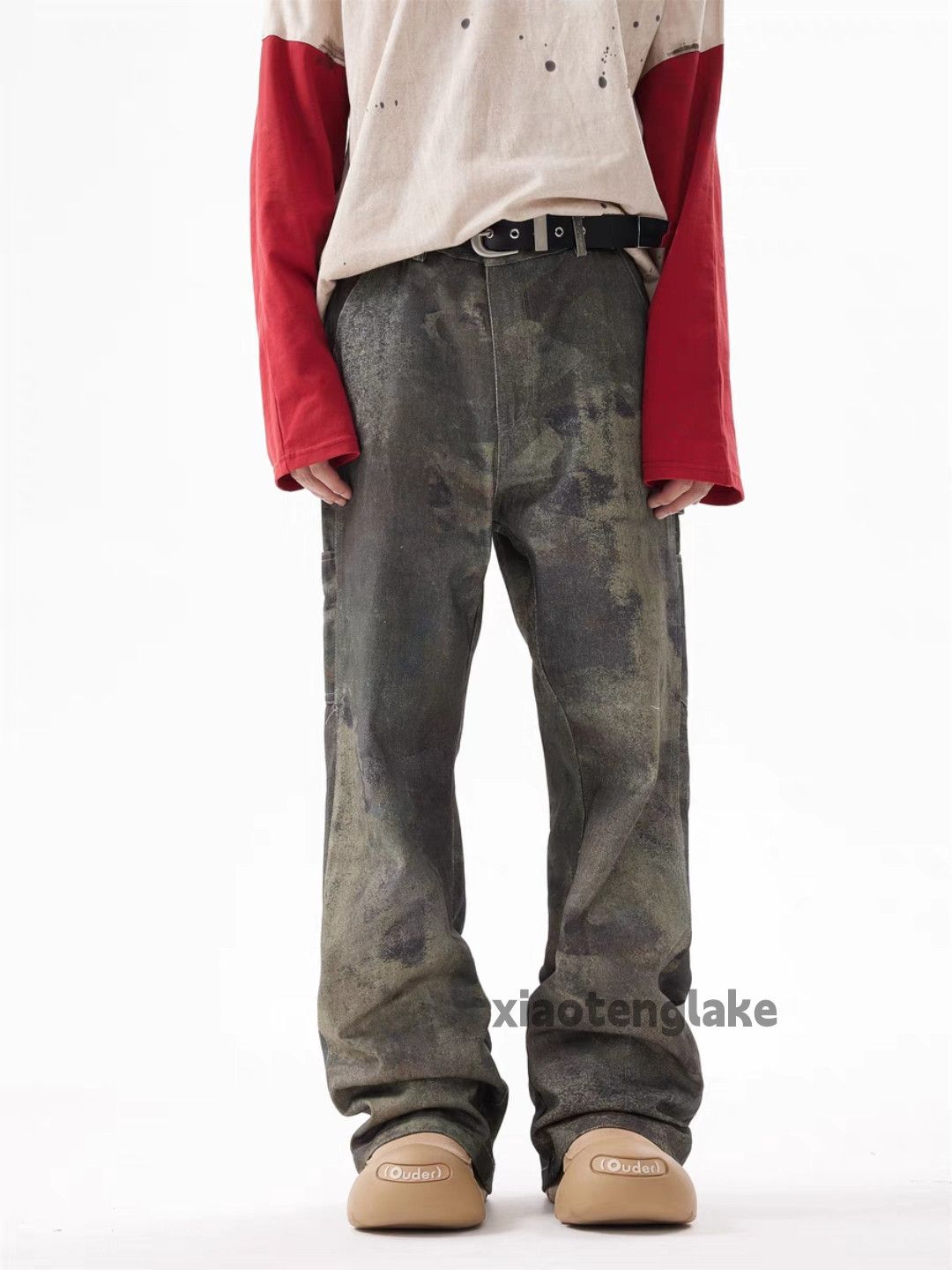 Designer × Japanese Brand × Vintage utility military outdoor pattern carpenter flared pants Size US 32 / EU 48 - 3 Thumbnail