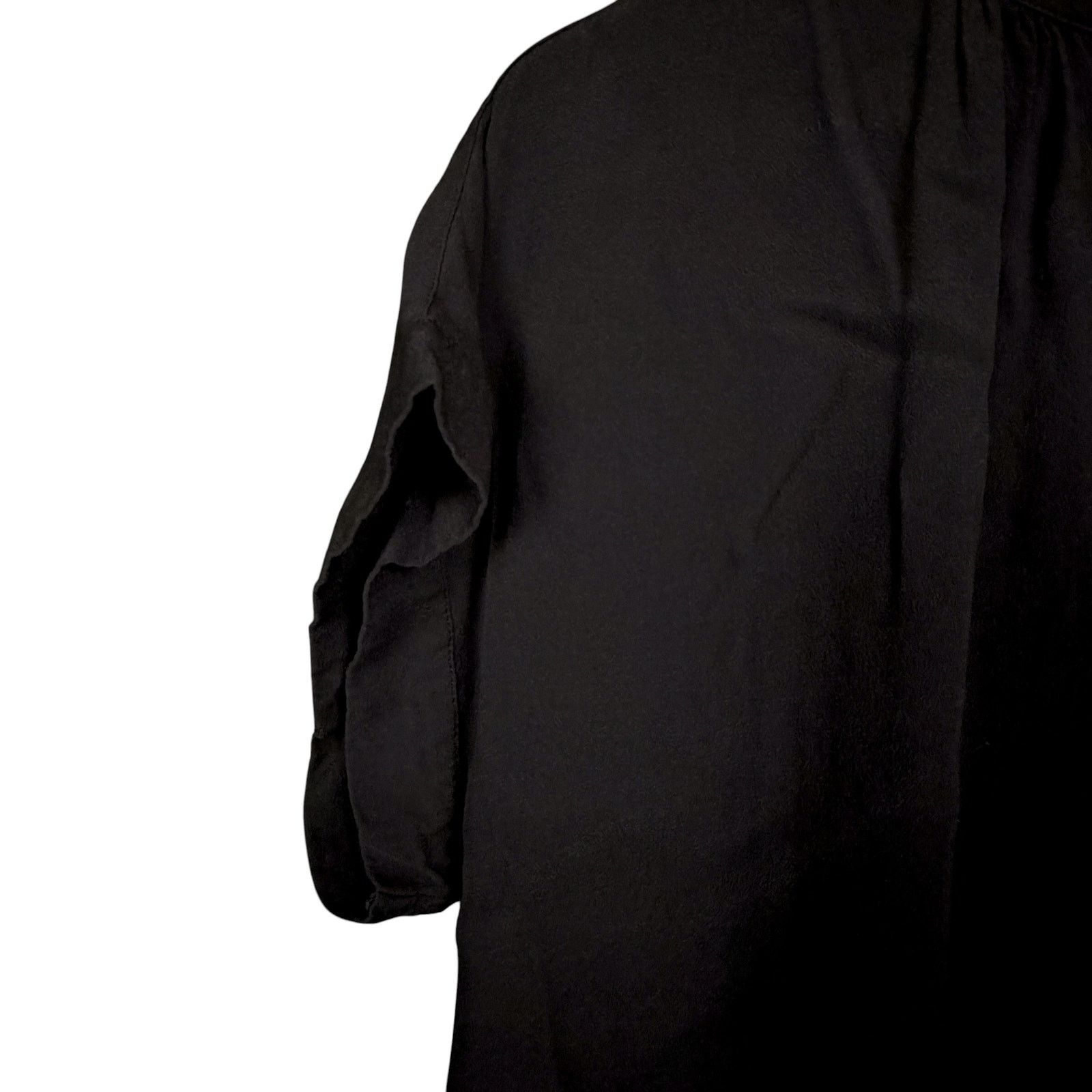 J.Crew J.Crew Shirt Women’s Small Black Relaxed Button Up Blouse Size S / US 4 / IT 40 - 3 Thumbnail