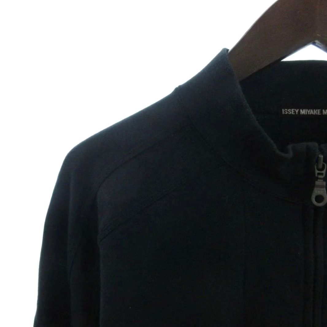 Issey Miyake ISSEY MIYAKE Men's Blouson Jacket Full-zip L Black Cotton Polyester Used Size US L / EU 52-54 / 3 - 3 Thumbnail