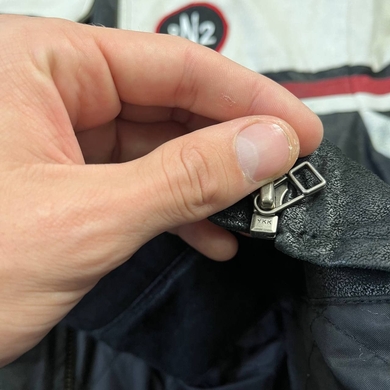 Japanese Brand Vintage Much More White/Black Racing Leather Moto Jacket Size US M / EU 48-50 / 2 - 20 Thumbnail