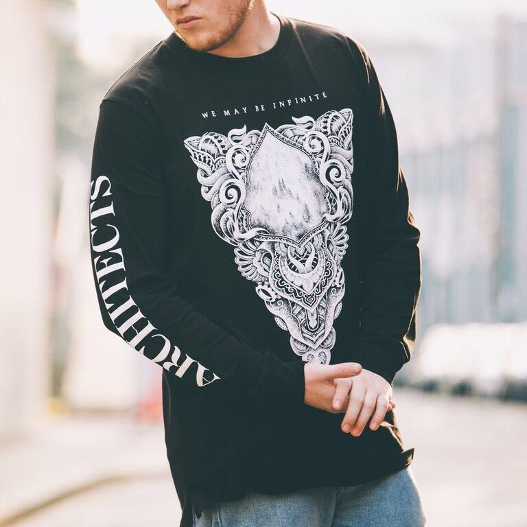 Vintage y2k Architects British Metal Core Band Long sleeve
