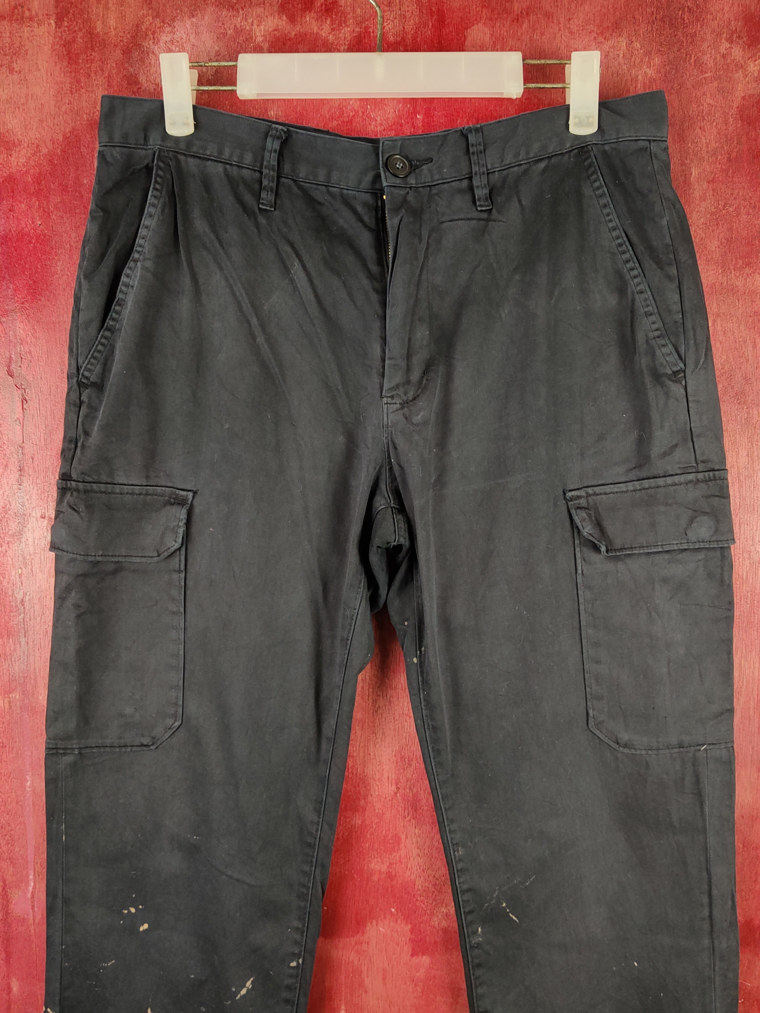 GU GU Dark Blue Multipocket Tactical Cargo Pants #S2222 Size US 32 / EU 48 - 2 Thumbnail