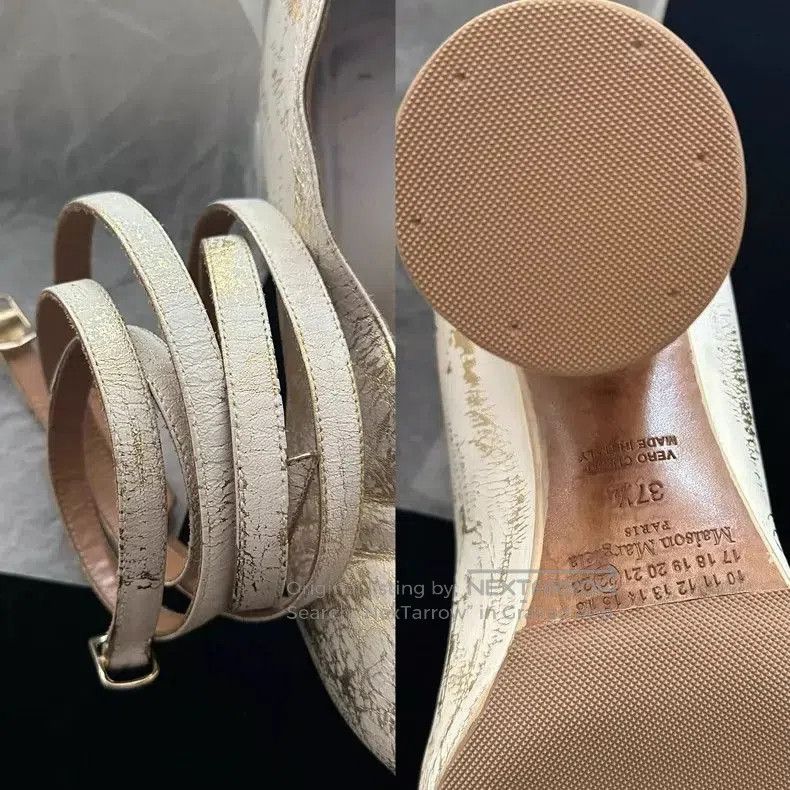 Maison Margiela Maison Margiela Tabi Heels Rare Gold Foil. Size US 7 / IT 37 - 9 Thumbnail