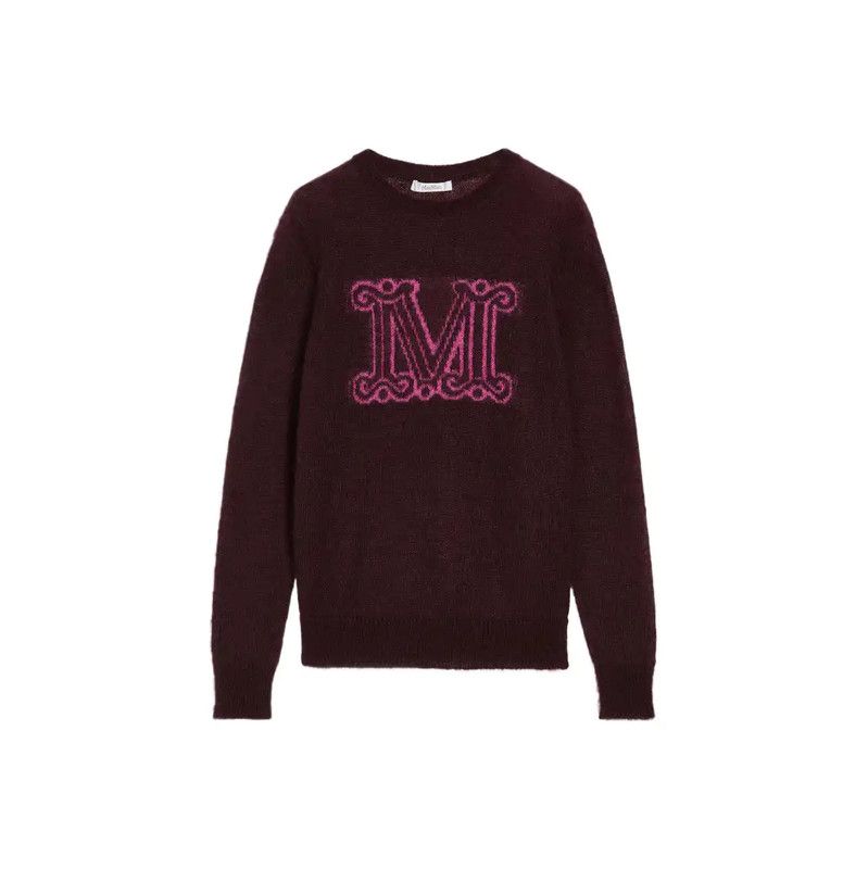 Max Mara MaxMara Brick Red Wool Long Sleeve Sweater 0089 Size XS / US 0-2 / IT 36-38 - 1 Thumbnail