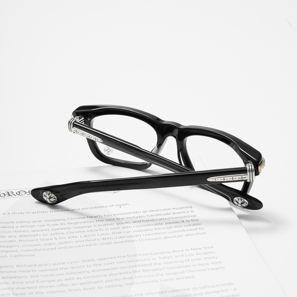 Chrome Hearts CHROME HEARTS TRYPOLEAGAIN BLACK GLASSES Size ONE SIZE - 7 Thumbnail