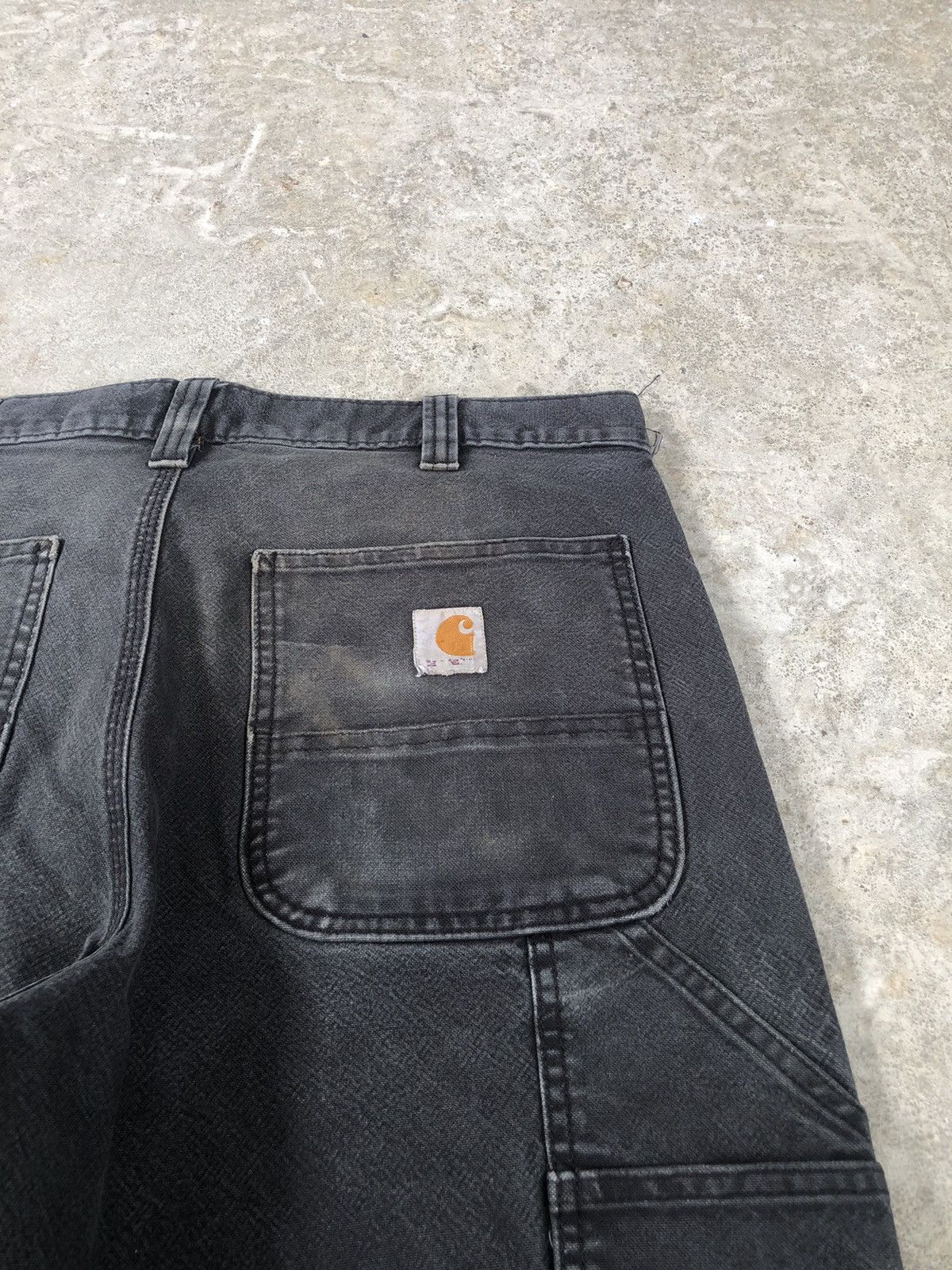 Lil Yachty Vintage Carhartt Double Knee Distressed Jeans Size US 34 / EU 50 - 16 Thumbnail