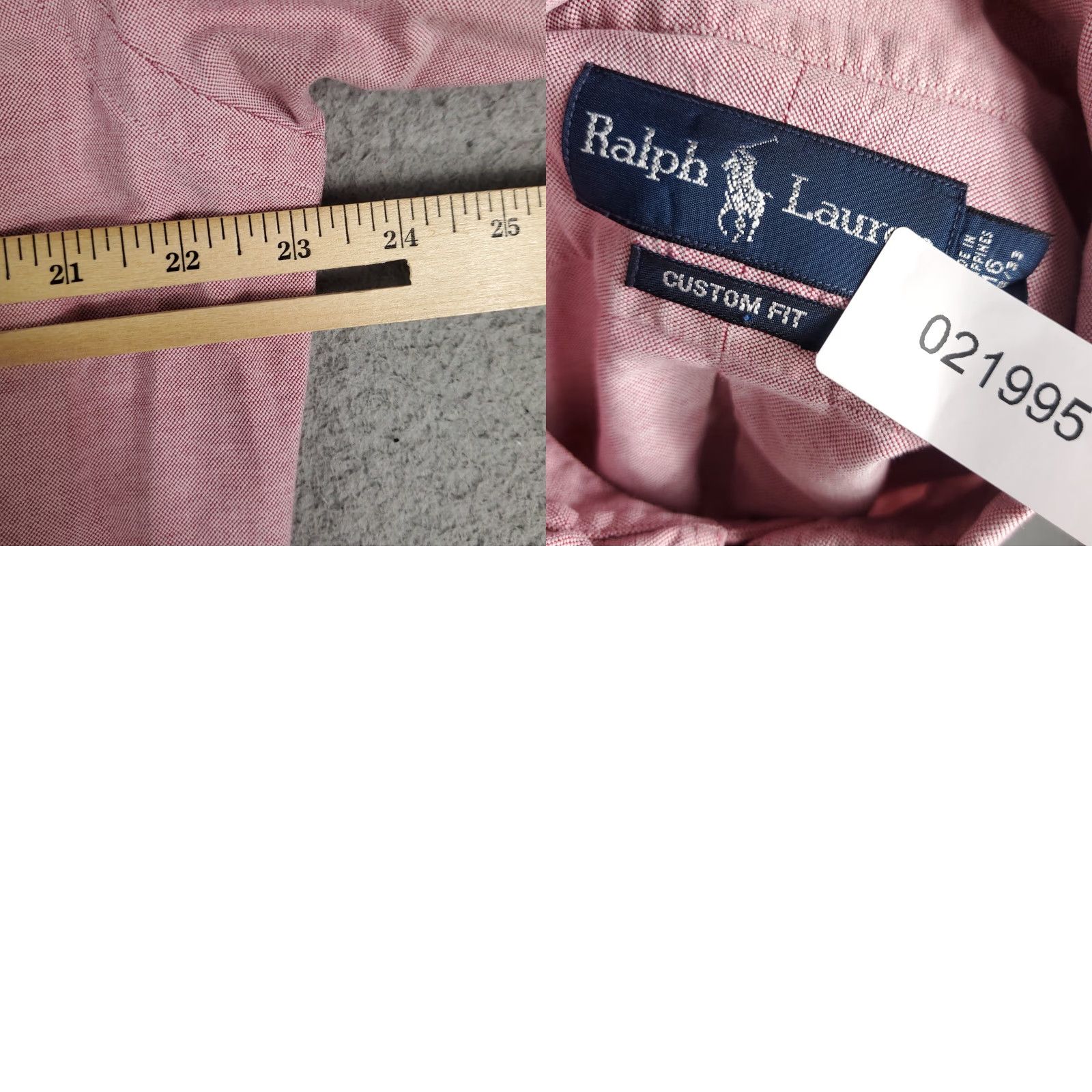 Ralph Lauren Ralph Lauren Shirt Mens 16 Red Custom Fit Dress Button Up Long Sleeve Size 42R - 8 Thumbnail