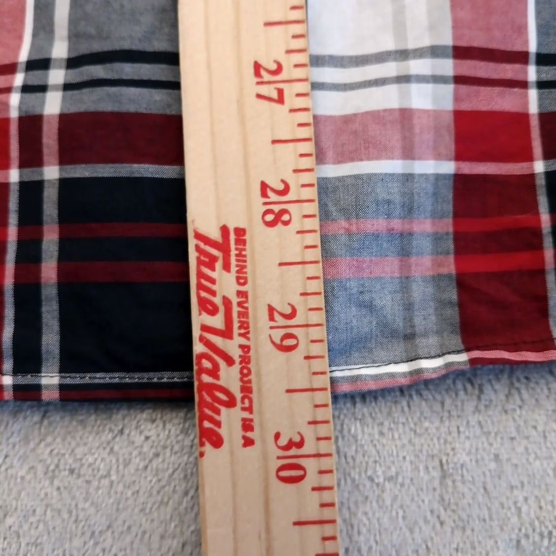 Express Express Shirt Mens Medium Fitted Red Plaid Long Sleeve Button-Up Cotton Size US M / EU 48-50 / 2 - 6 Thumbnail