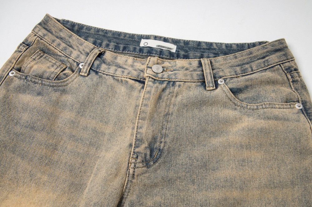 Japanese Brand × Jean Heavy distressed trendy loose men's flared jeans Size US 32 / EU 48 - 3 Thumbnail
