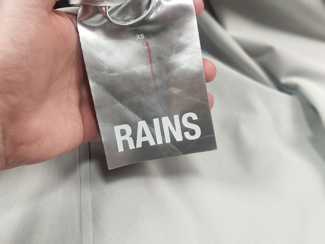Rains Rains String Design silver foil raincoat Hooded Jacket Size US S / EU 44-46 / 1 - 13 Thumbnail