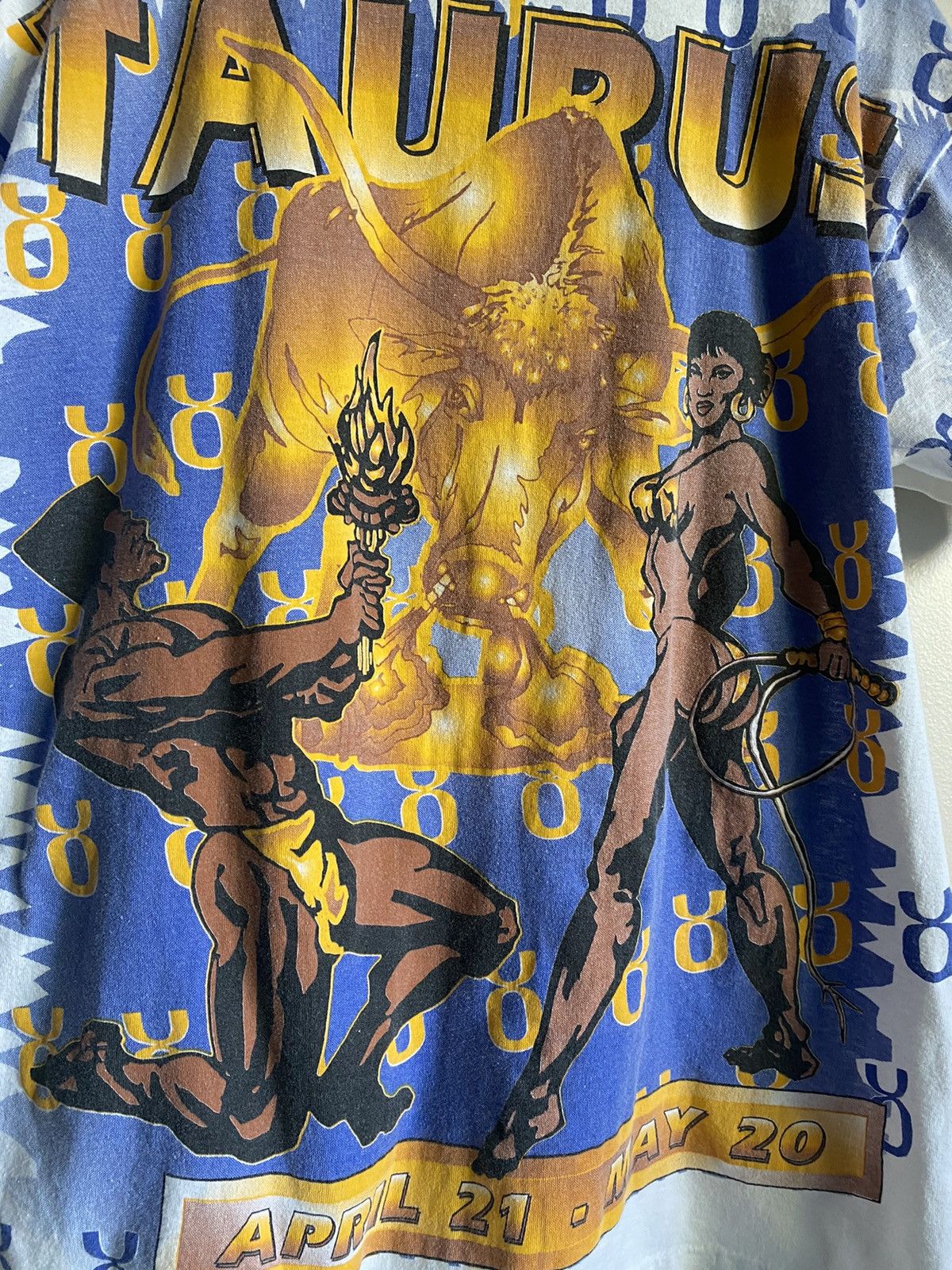 Vintage Taurus zodiac AOP Size US XL / EU 56 / 4 - 2 Thumbnail