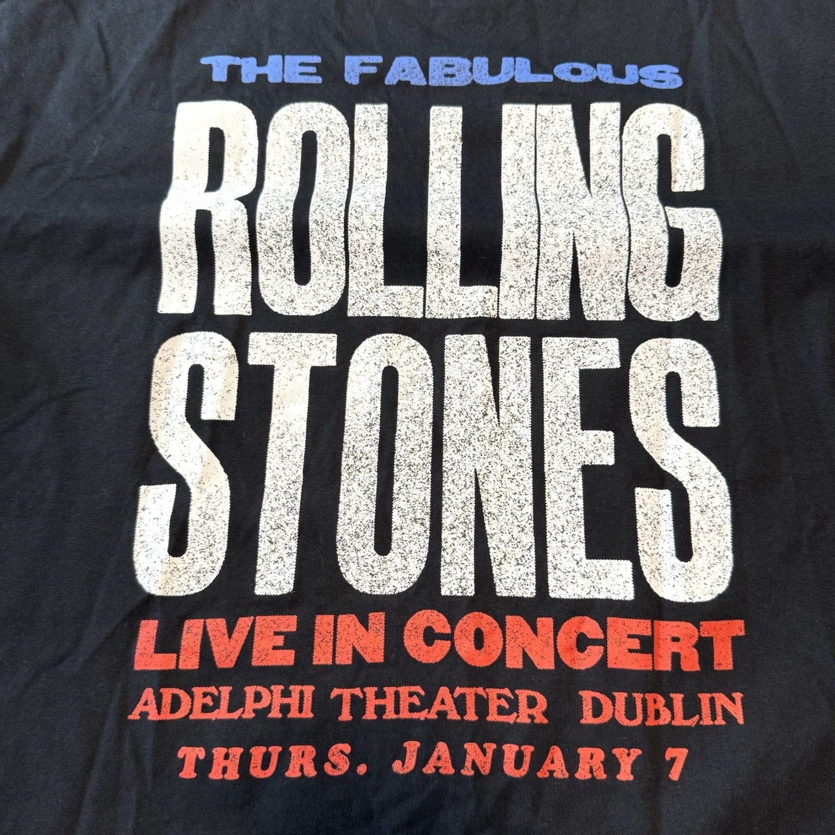 Vintage The Rolling Stones T Shirt Small Live Concert Adelph Theater Dublin H&M New Size US S / EU 44-46 / 1 - 2 Thumbnail
