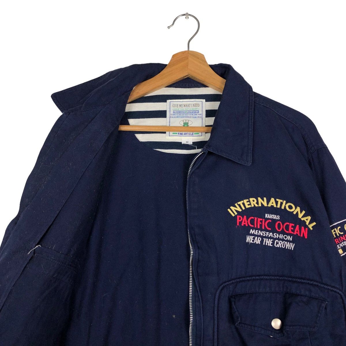Hysteric Glamour 🔥Vintage Bomber Jacket Pacific Ocean Big Logo Union Size US M / EU 48-50 / 2 - 12 Thumbnail
