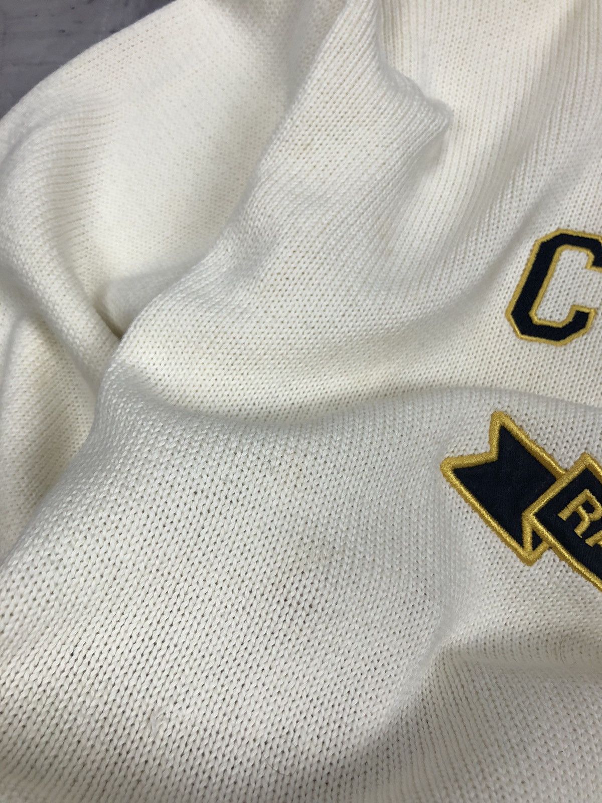 Chaps Ralph Lauren × Vintage Vintage Ralph Lauren Chaps USA Flag Big Logo Sweater Size US XL / EU 56 / 4 - 12 Thumbnail