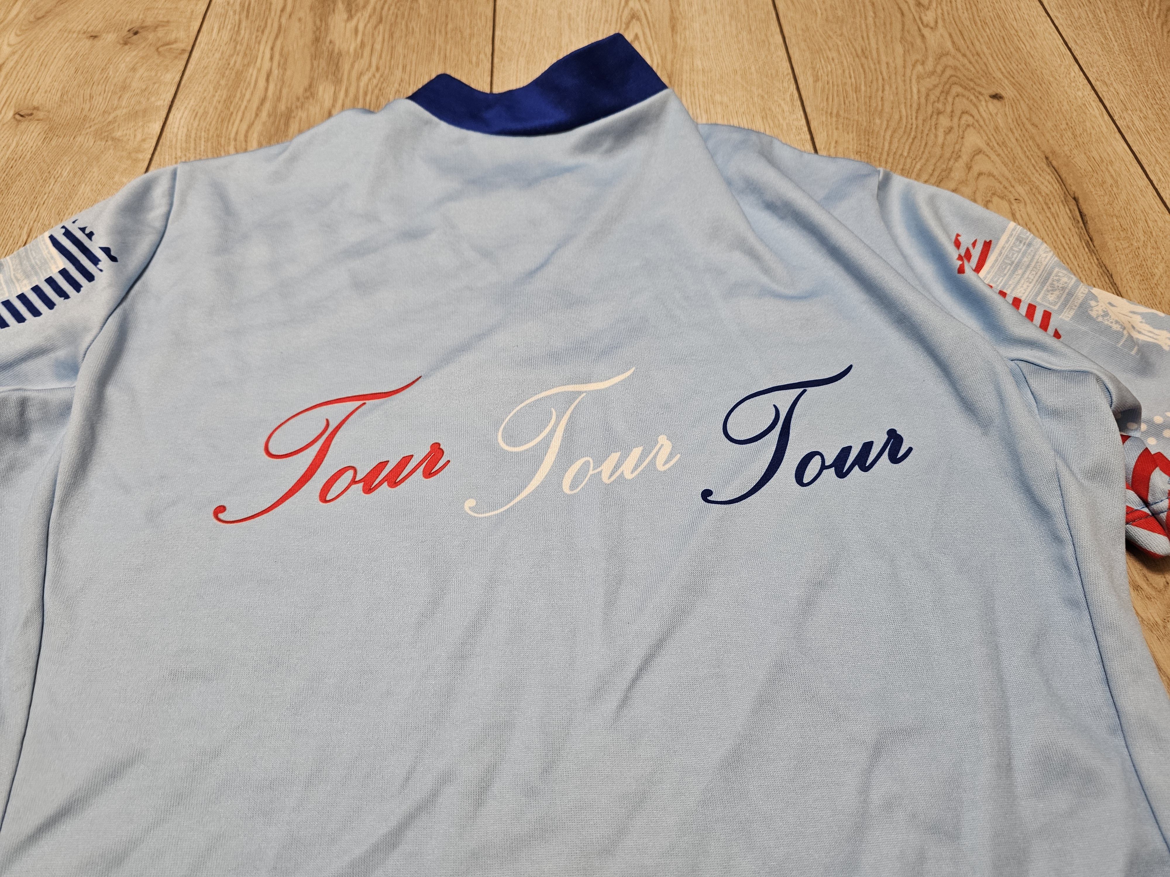 Vintage ULTIMA VINTAGE CYCLING JERSEY 90s TOUR DE FRANCE BLEU Size US M / EU 48-50 / 2 - 7 Thumbnail