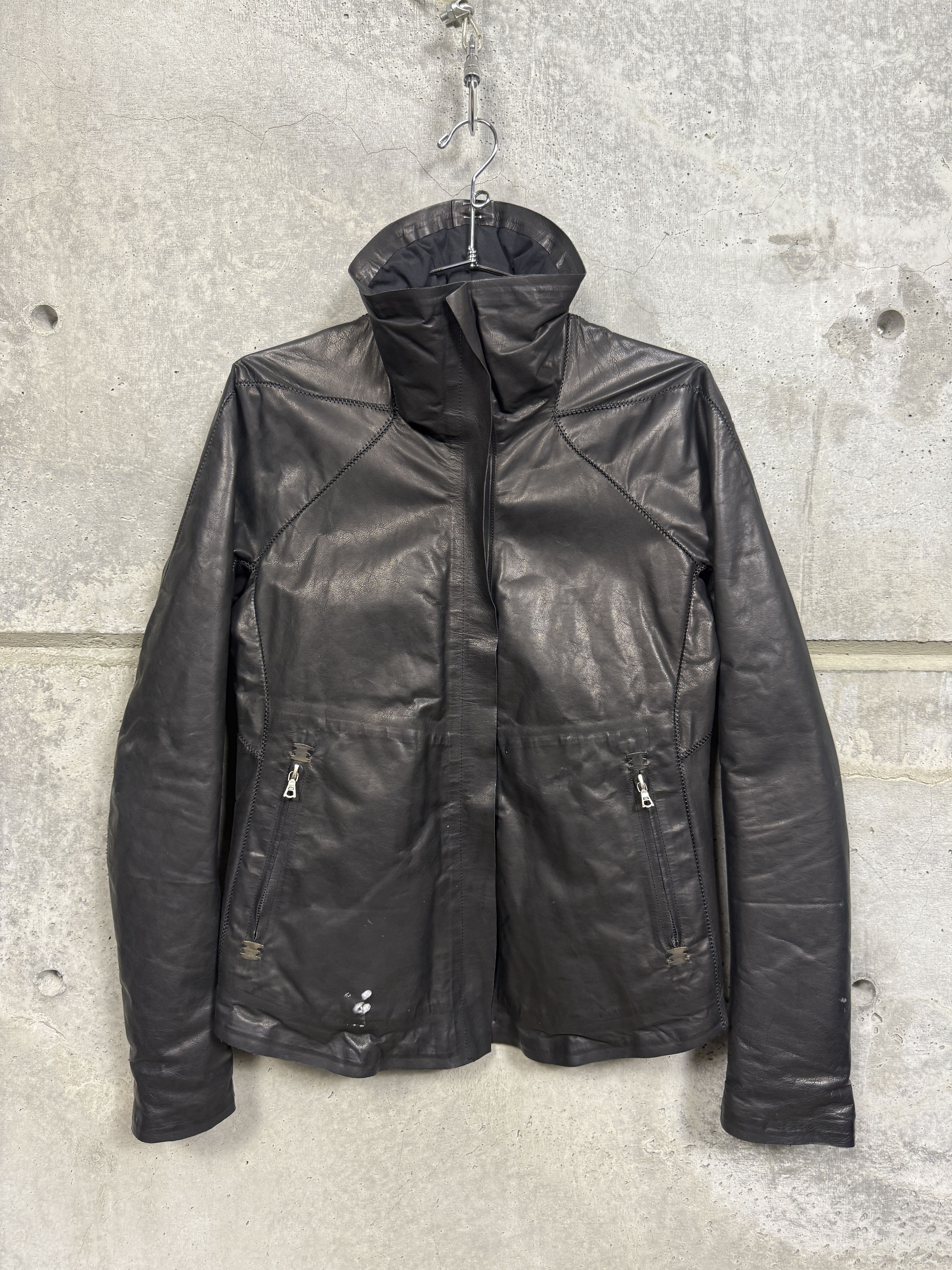 Isaac Sellam Experience Isaac Sellam Experience High Neck Down Leather Jacket Size S / US 4 / IT 40 - 1 Thumbnail