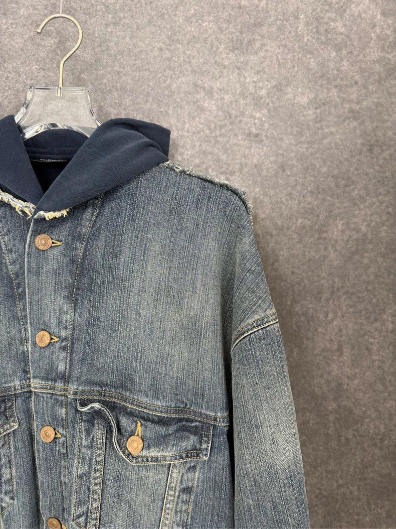 Balenciaga Balenciaga Denim splicing sweater coat Size US M / EU 48-50 / 2 - 5 Thumbnail