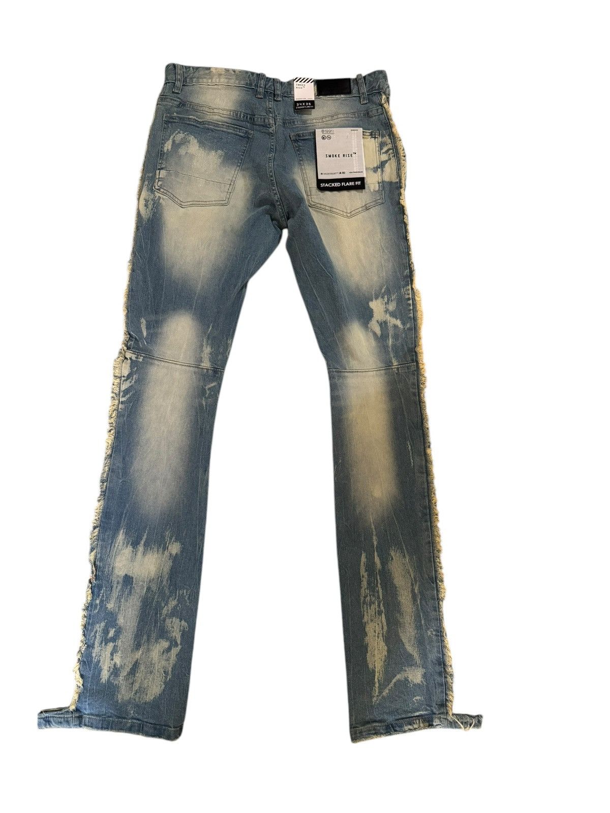 Smoke Rise Men Flare Jeans Size US 34 / EU 50 - 4 Thumbnail