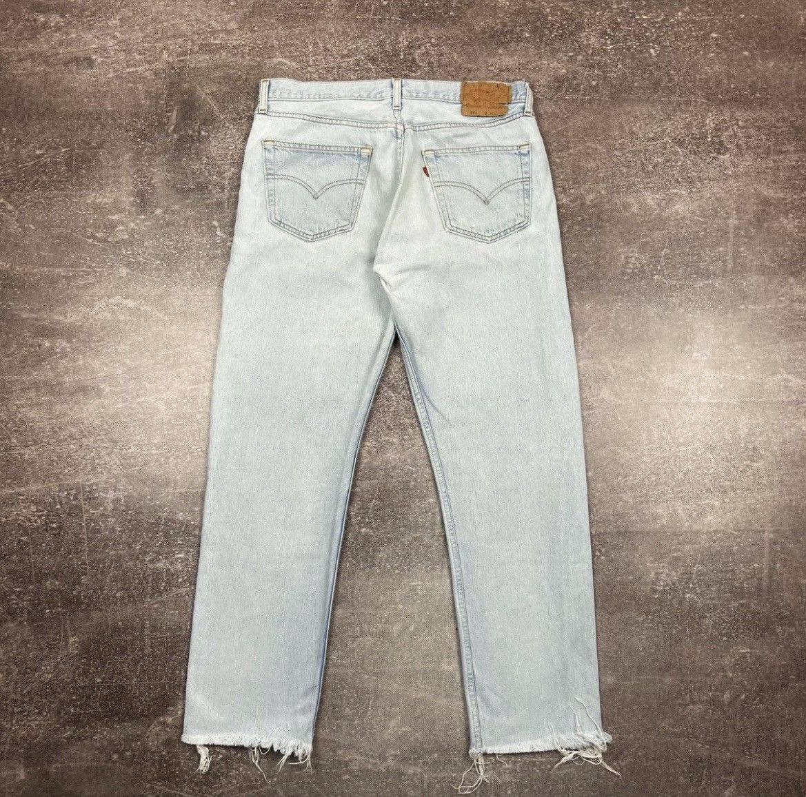 Levi's Vintage 90’s Distressed Levis 501 Size US 34 / EU 50 - 1 Thumbnail