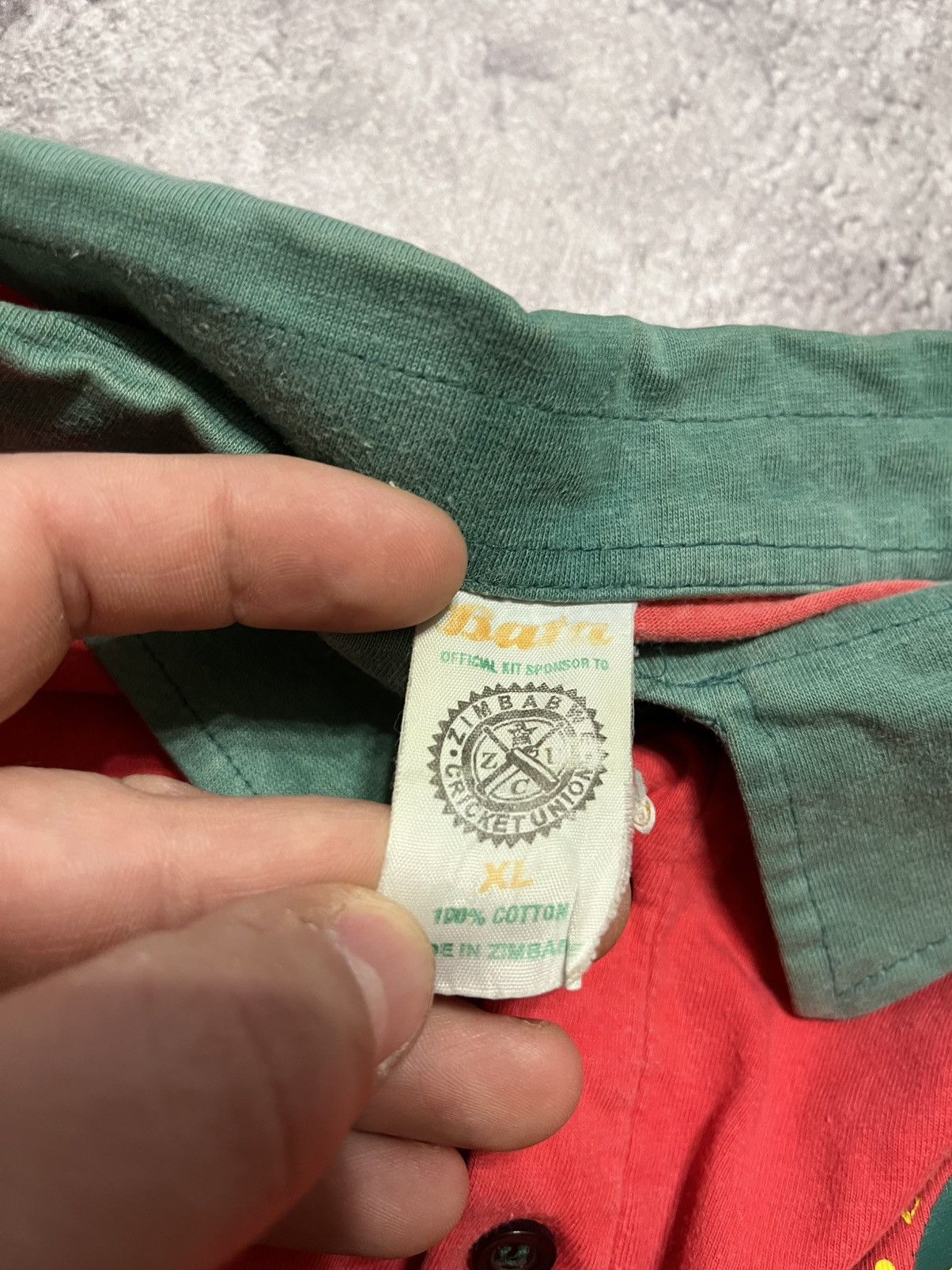 Bata Vintage 80s 90s Zimbabwe Cricket Union Bata Jersey Rare Size US XL / EU 56 / 4 - 8 Thumbnail